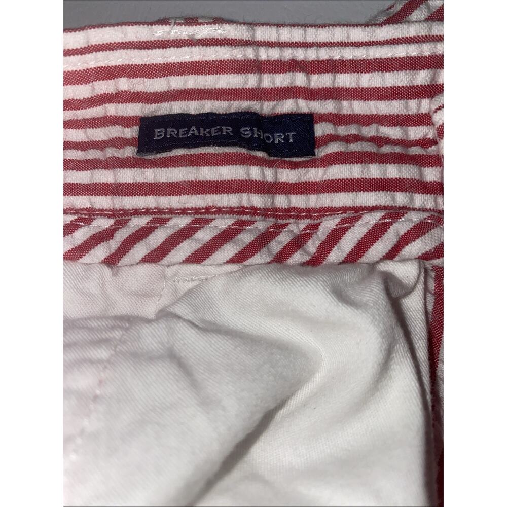 Vineyard Vines Red White Striped Seersucker Breaker Shorts Men’s Size 30 - Picture 7 of 7